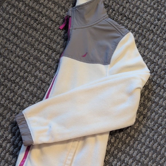 Nautica Gray and White Jacket with Pink Accents - Picture 10 of 11